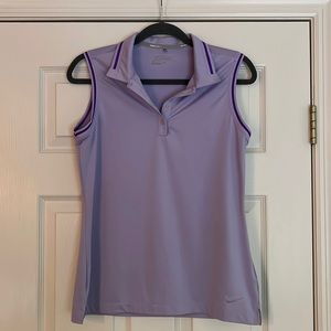 Nike Dri-Fit Sleeveless Golf Shirt.